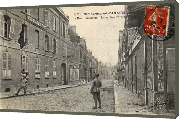 The ruins of Amiens - post WWI