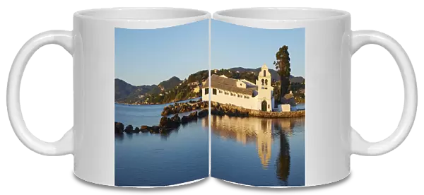 Vlacherna Monastery, Kanoni, Corfu, Ionian Islands, Greek Islands, Greece, Europe