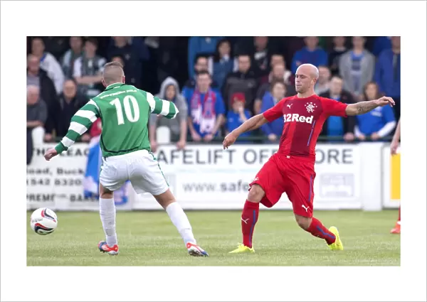 Rangers Nicky Law in Action: Pre-Season Thriller vs. Buckie Thistle at Victoria Park
