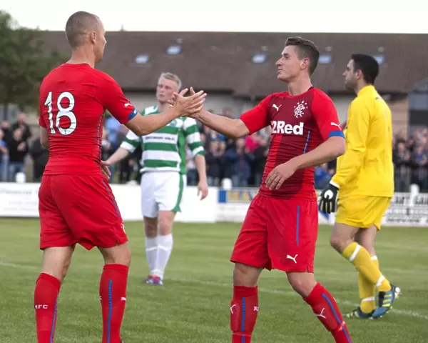 Rangers: Miller and Aird Celebrate Goal in Pre-Season Victory over Buckie Thistle
