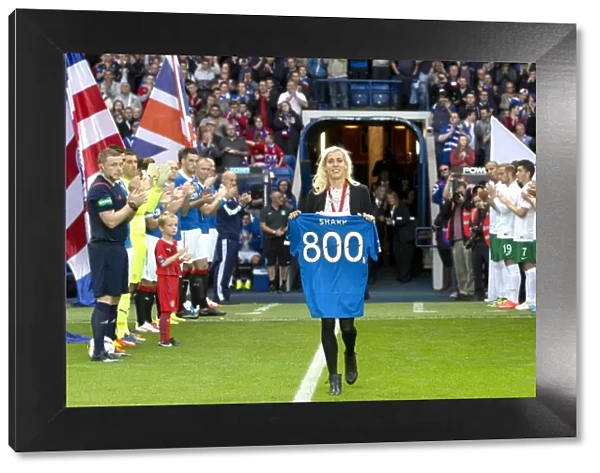 Soccer Showdown at Ibrox Stadium: Lynsey Sharp's Epic Entry - Rangers vs Hibernian Welcome the Commonwealth Games 800m Silver Medalist