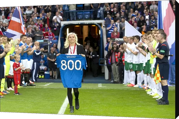 Soccer Showdown at Ibrox Stadium: Lynsey Sharp's Epic Entry - Rangers vs Hibernian Welcome the Commonwealth Games 800m Silver Medalist