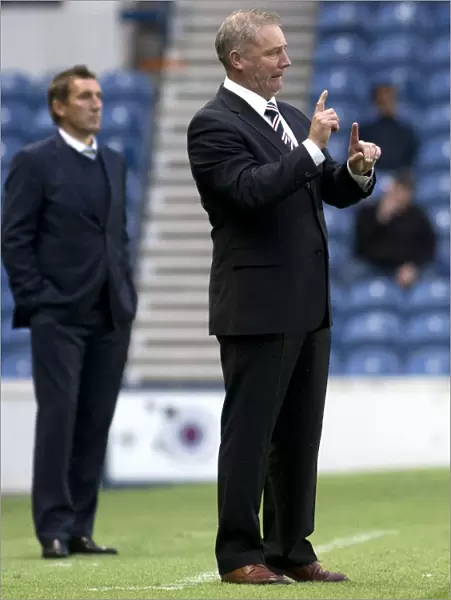 Ally McCoist and Rangers Take On Hibernian in Petrofac Training Cup First Round at Ibrox Stadium