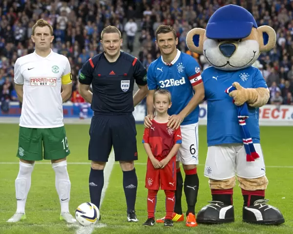 Lee McCulloch and the Ibrox Mascot: Rangers Victory in the Petrofac Training Cup (2003 Scottish Cup Champions)