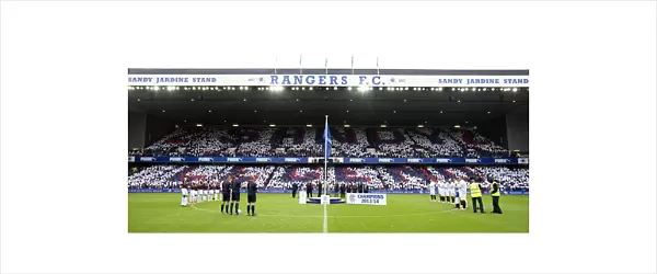 Rangers Football Club: Dedication of Sandy Jardine Stand - A Sea of Supporters Honoring a Legend (SPFL Championship)