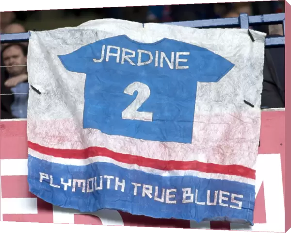 Rangers Football Club: A Tribute to Sandy Jardine - Rangers vs Heart of Midlothian, SPFL Championship, Ibrox Stadium: Fans Honor Scottish Cup Winning Hero
