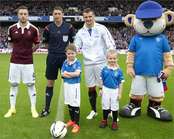 Rangers Football Club: Champions of Scottish Soccer - McCulloch and Mascots Celebrate 2003 Scottish Cup Victory at Ibrox Stadium
