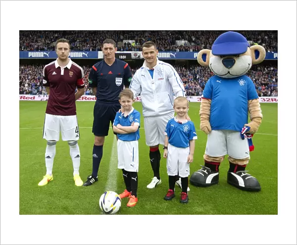 Rangers Football Club: Champions of Scottish Soccer - McCulloch and Mascots Celebrate 2003 Scottish Cup Victory at Ibrox Stadium