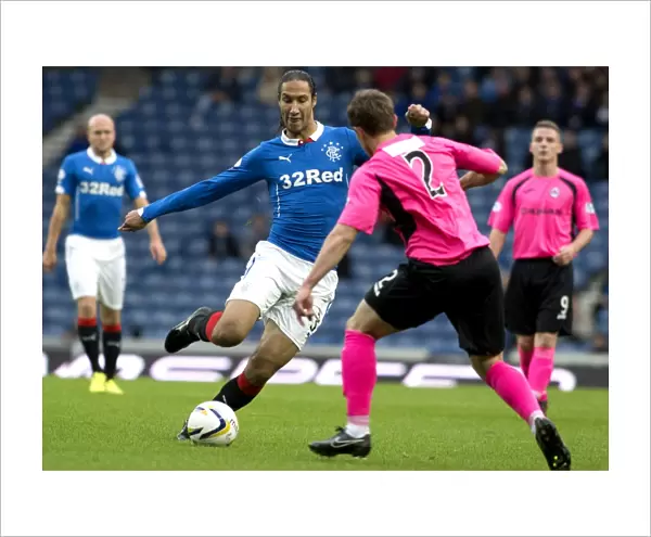 Bilel Mohsni in Action: Rangers vs Clyde, Petrofac Training Cup Second Round at Ibrox Stadium (Scottish Cup Champions 2003)