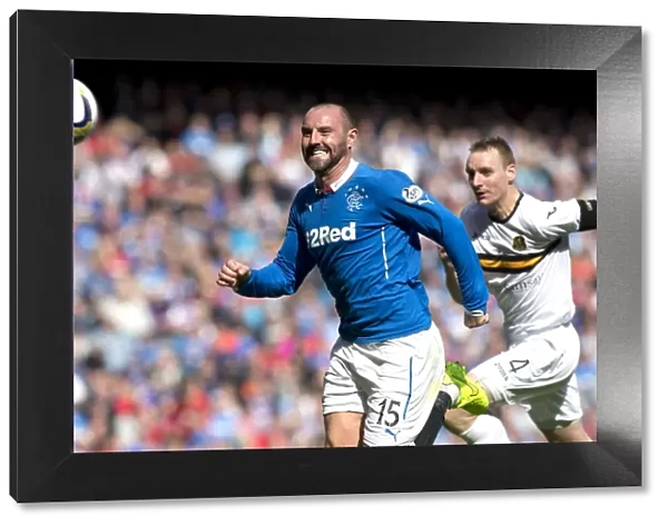 Thrilling Chase: Rangers vs Dumbarton at Ibrox Stadium - A Scottish Cup Showdown (SPFL Championship) featuring Kris Boyd and Andy Graham
