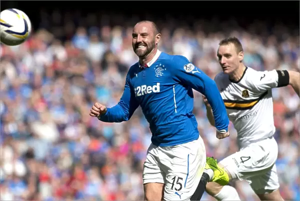 Thrilling Chase: Rangers vs Dumbarton at Ibrox Stadium - A Scottish Cup Showdown (SPFL Championship) featuring Kris Boyd and Andy Graham