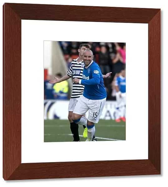 Kris Boyd's Goal Celebration: Rangers Secure Scottish League Cup Win over Queens Park Rangers (2014)