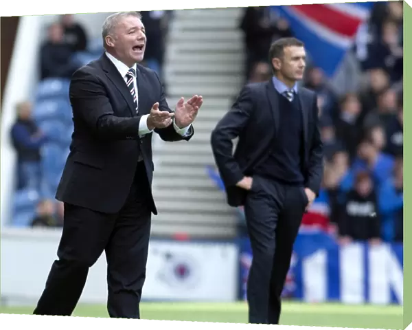 Ally McCoist Rallies Rangers Players: Uniting for Victory at Ibrox Stadium (Scottish Championship vs Queen of the South)