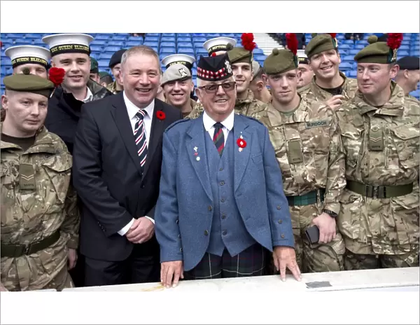 Rangers Football Club: Ally McCoist and Armed Forces Salute - Scottish Cup Victory Moment at Ibrox Stadium (2003)