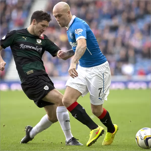 Rangers vs Raith Rovers: Clash Between Nicky Law and Liam Fox in SPFL Championship Match at Ibrox Stadium