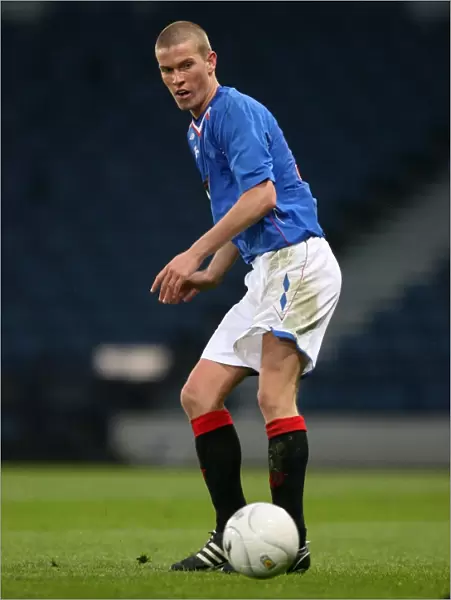 Intense Moment at Hampden Park: Rangers Youth Cup Final 2008 - Ross Harvey's Unwavering Focus