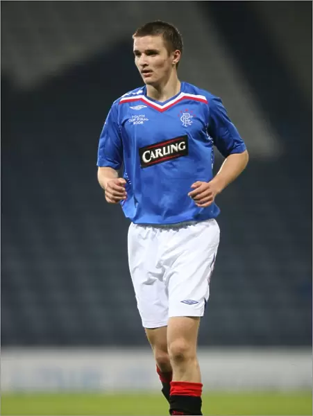 Rangers Youths vs Celtic Youths Final at Hampden Park: Thrilling Moment with Jamie Ness in Action (2008 Youth Cup)