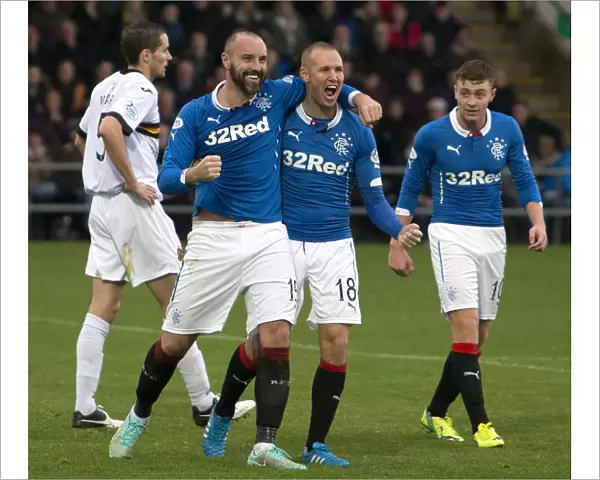 Rangers Triumph: Boyd, Miller, and Macleod's Unforgettable Goal Celebration (SPFL Championship)