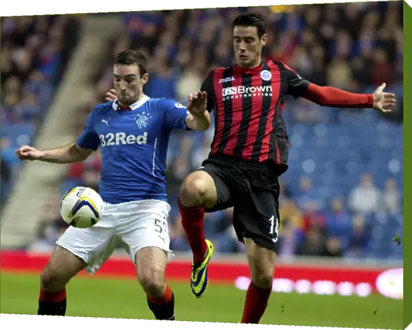 Scottish League Cup Quarterfinal: A Showdown Between Rangers Lee Wallace and St. Johnstone's Brian Graham at Ibrox Stadium
