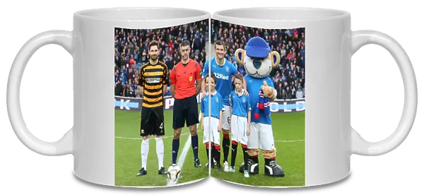 Rangers Football Club: Celebrating Champions League Victory with Lee McCulloch and Mascots at Ibrox Stadium (2003)