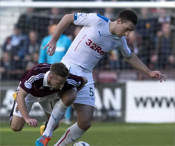 Rangers vs Hearts: A Football Battle - Lee Wallace Stands Firm Against Billy King at Tynecastle