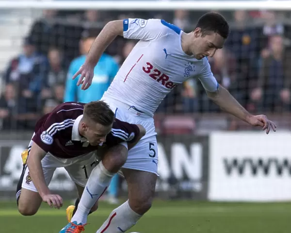 Rangers vs Hearts: A Football Battle - Lee Wallace Stands Firm Against Billy King at Tynecastle