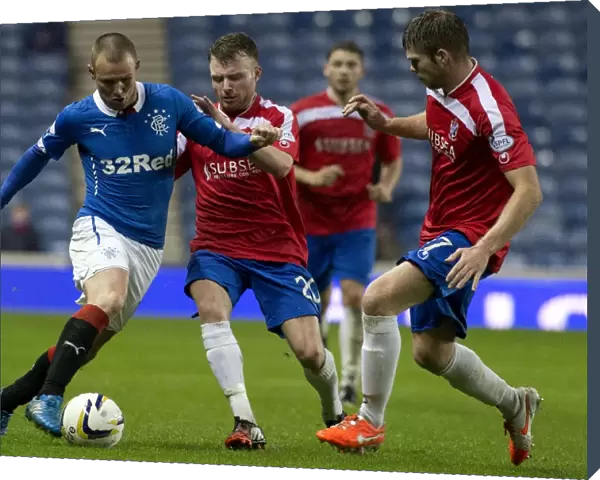 Rangers FC: Kenny Miller Protects the Ball at Ibrox Stadium during Rangers vs Cowdenbeath (Scottish Cup Victory 2003)