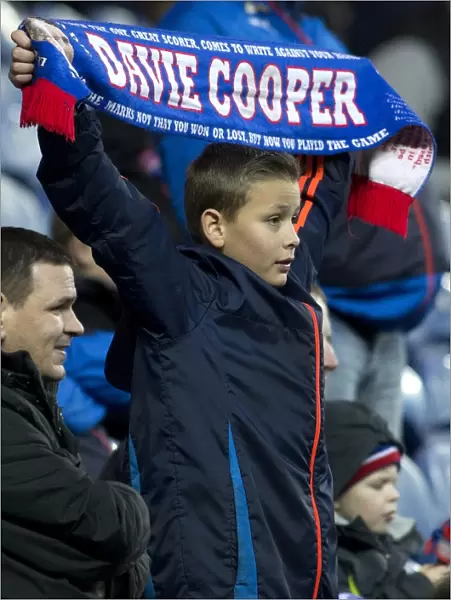 Rangers FC: A Fan's Tribute to Davie Cooper at Ibrox Stadium during Rangers vs Livingston, SPFL Championship