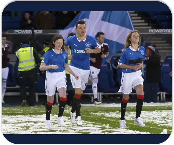 Rangers Football Club: 2003 Scottish Cup Victory - Celebrating with Captain Lee McCulloch and Mascots at Ibrox Stadium