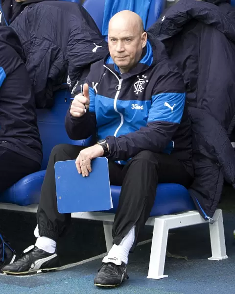 Kenny McDowall and Rangers Squad Face Raith Rovers in Scottish Cup Fifth Round at Ibrox Stadium