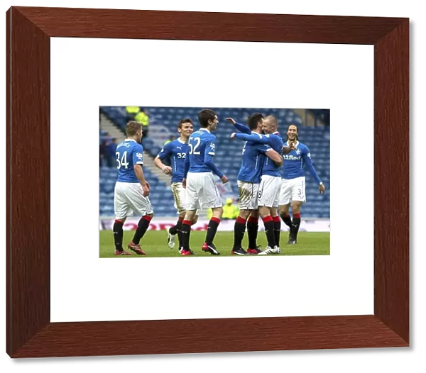 Rangers: Darren McGregor's Euphoric Moment as He Scores the Winning Goal vs. Cowdenbeath in the Scottish Championship at Ibrox Stadium (Scottish Cup Winners 2003)
