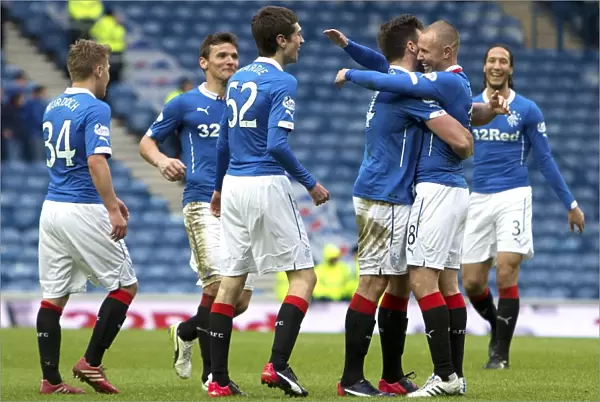 Rangers: Darren McGregor's Euphoric Moment as He Scores the Winning Goal vs. Cowdenbeath in the Scottish Championship at Ibrox Stadium (Scottish Cup Winners 2003)