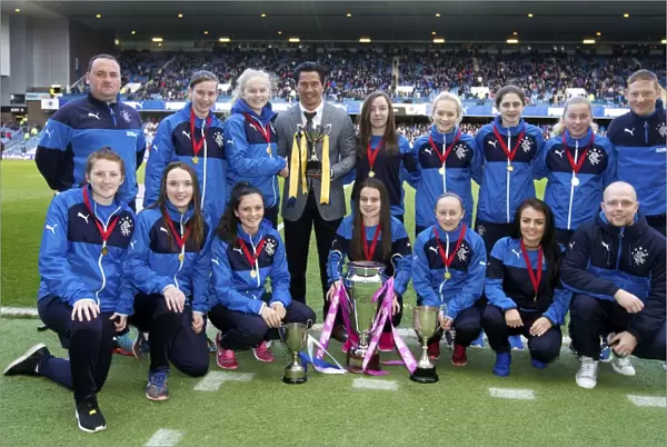 Rangers Ladies Celebrate Historic Treble Victory at Ibrox Stadium (2003)
