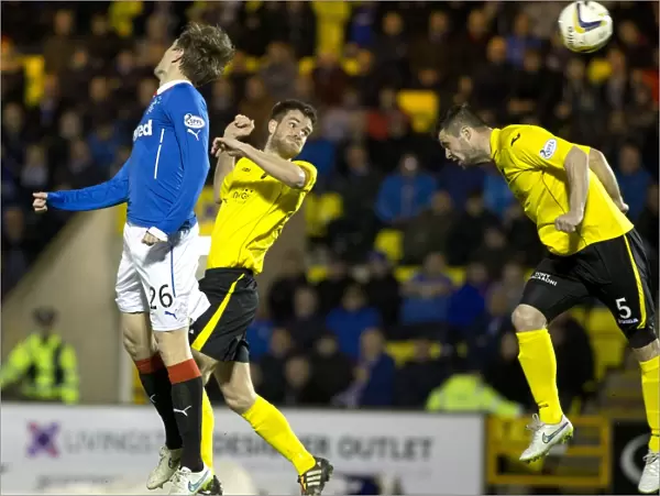 Marius Zaliukas Scores the Winning Goal for Rangers in Scottish Championship Match against Livingston