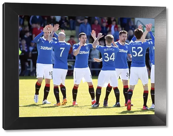 Rangers Football Club: Unity and Focus before the Scottish Championship Match at Dumbarton Football Stadium