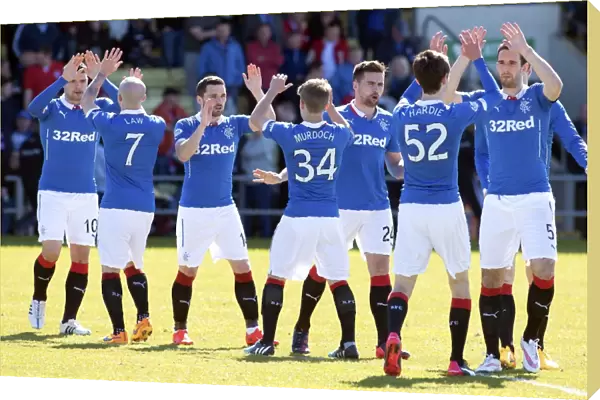 Rangers Football Club: Unity and Focus before the Scottish Championship Match at Dumbarton Football Stadium