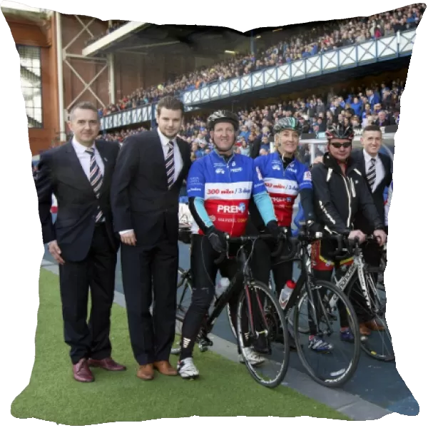Rangers Football Club: Unity in Motion - Charity Cyclists Pedal at Half Time, Scottish Championship: Rangers vs Falkirk, Ibrox Stadium