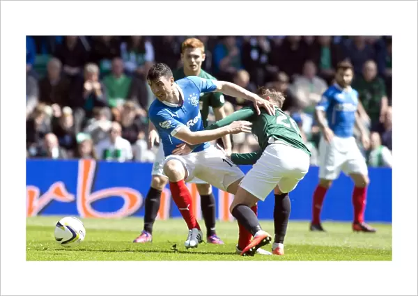 Rangers Haris Vuckic Dismisses Scott Allan in Heated Scottish Premiership Play-Off Showdown at Easter Road