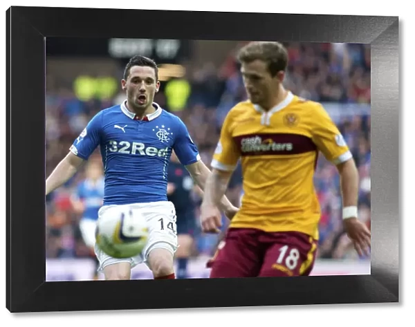 Rangers vs Motherwell: Nicky Clark's Thrilling Performance - Scottish Premiership Play-Off Final First Leg at Ibrox Stadium