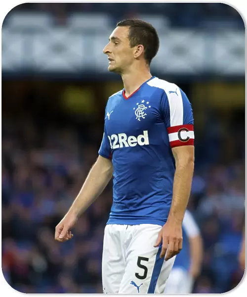 Lee Wallace Captains Rangers in Pre-Season Friendly at Ibrox Stadium (Scottish Cup Winner 2003)