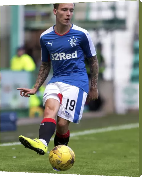 Barrie McKay in Action: Hibernian vs Rangers - Petrofac Training Cup First Round at Easter Road