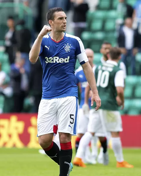 Rangers Lee Wallace Embraces Fans in Triumphant Petrofac Training Cup Victory at Easter Road