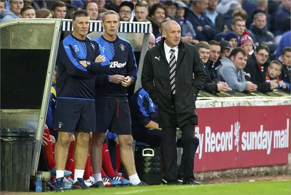 Mark Warburton and David Weir: Rangers Managers in Petrofac Training Cup Action (Scottish Cup Champions 2003)