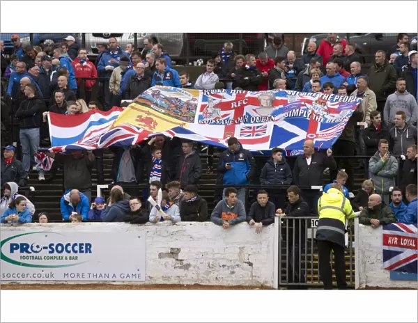 Rangers FC: Unwavering Passion of Fans at Ayr United's Somerset Park during Petrofac Training Cup
