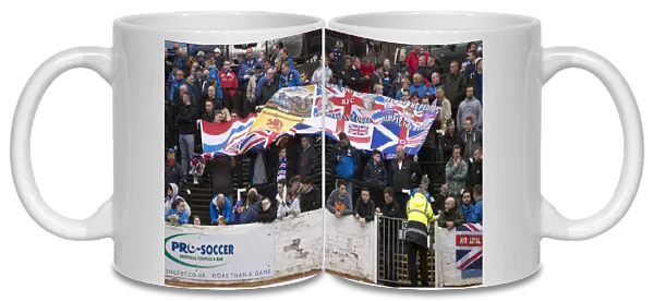 Rangers FC: Unwavering Passion of Fans at Ayr United's Somerset Park during Petrofac Training Cup