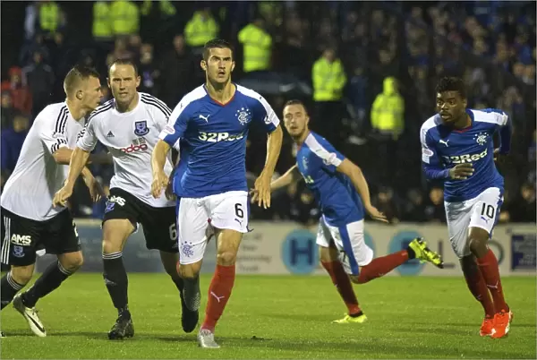 Rangers Dominic Ball in Action against Ayr United in Petrofac Training Cup