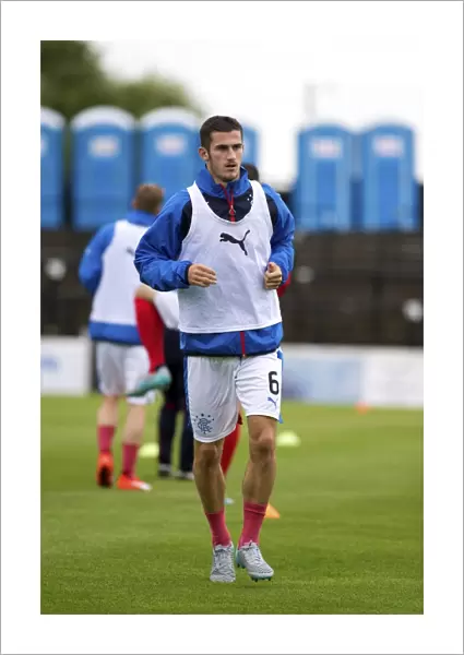 Rangers FC's Dominic Ball Prepares for Petrofac Training Cup Second Round at Somerset Park