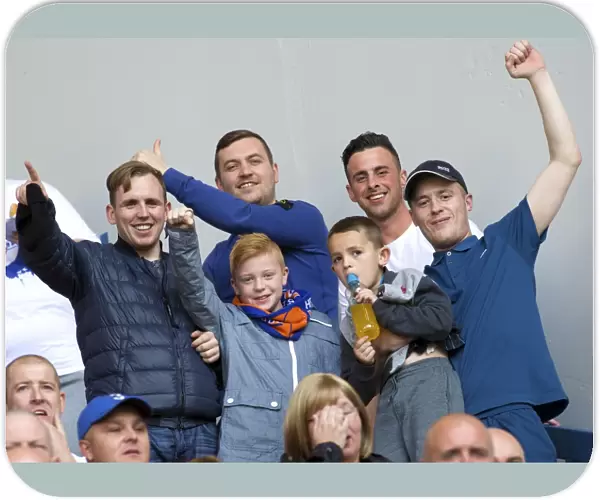 Rangers FC: Euphoric Fans Celebrate Championship Victory at Ibrox Stadium (Scottish Cup Champions 2003)