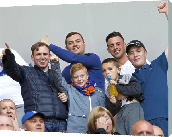 Rangers FC: Euphoric Fans Celebrate Championship Victory at Ibrox Stadium (Scottish Cup Champions 2003)