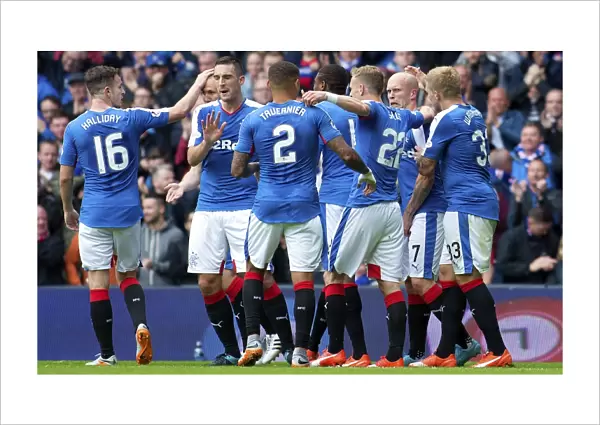 Rangers Nicky Law: Ecstatic Moment of Victory - Championship Goal Against Livingston at Ibrox Stadium